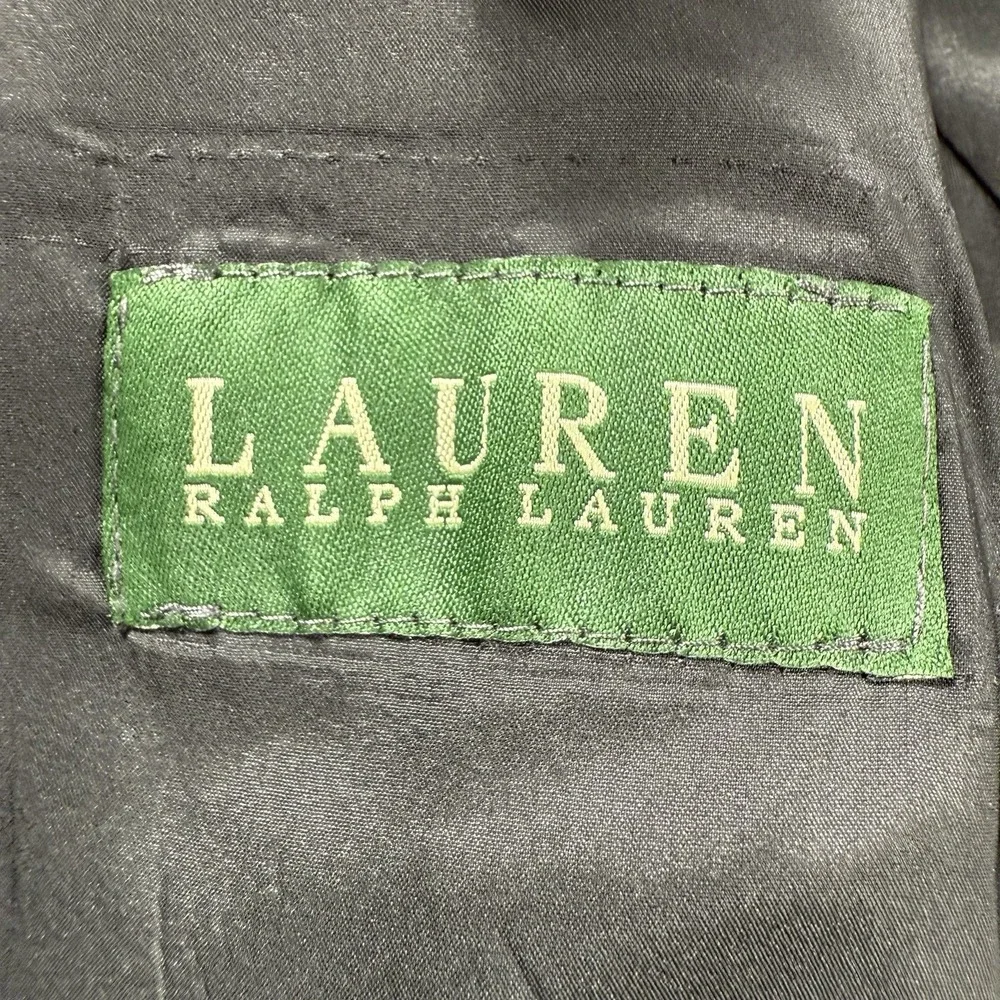 Ralph Lauren Charcoal Pinstripe Wool‎ 2 Button Suit Jacket Blazer Men's 42R EUC